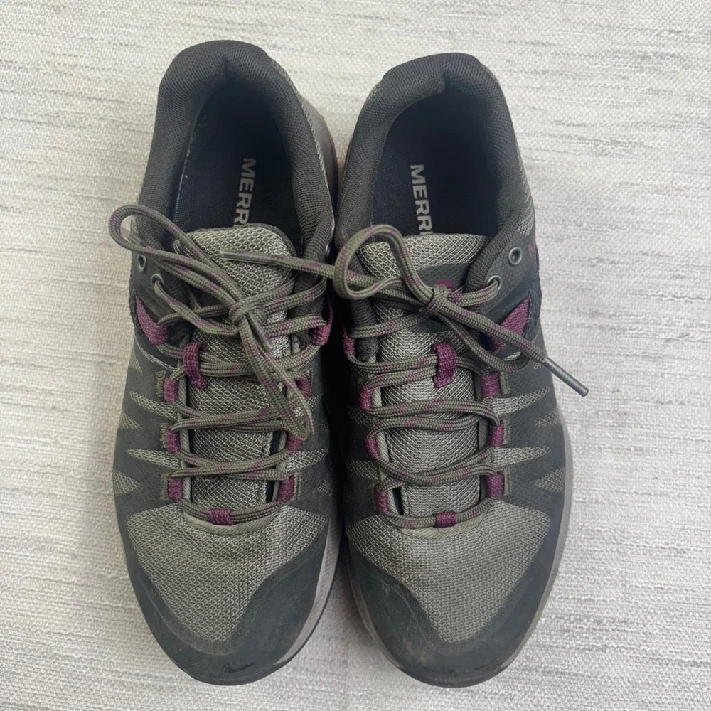 Merrell Women Merrell Zion FST Waterproof Hiking Shoe Dark Gray Purple Size 7.5 - Picture 2 of 5
